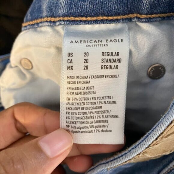 American Eagle Next Level Stretch Women's Flare Jeans Size 20 - Picture 12 of 12